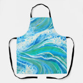 Blauwe golven voor Zee in de oceaan Schort (Voorkant)