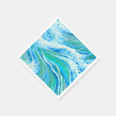 Blauwe golven voor Zee in de oceaan Servet (Hoek)