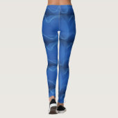 Blauwe golven Vrouwen Leggings (Achterkant)