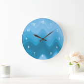 Blauwe golven zee oceaan grote klok (Huis)