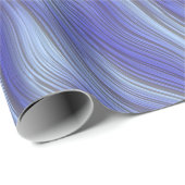 Blauwe golvende strepen cadeaupapier (Rol Hoek)