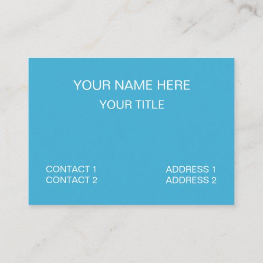 Blauwe golvende strepen visitekaartje (Achterkant)