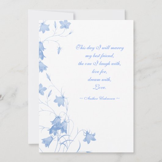 Blauwe gordel - Blue 5x7 Weddenschap Kaart (Achterkant)