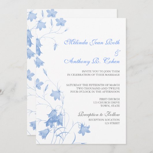 Blauwe gordel - Blue 5x7 Weddenschap Kaart (Voorkant / Achterkant)