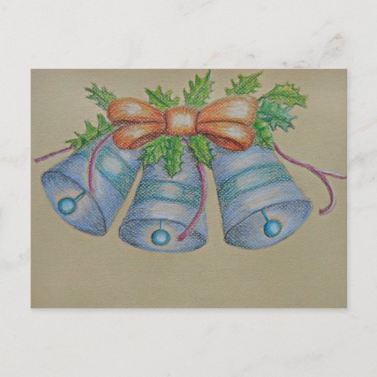 blauwe gordel briefkaart (Voorkant)
