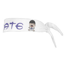 Blauwe gordel Karate Head Wrap