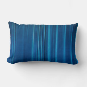 Blauwe gordijnen kussen
