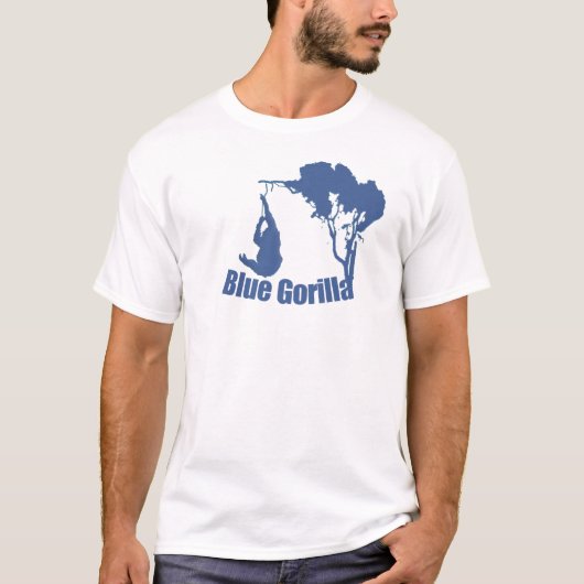 blauwe gorilla t-shirt (Voorkant)