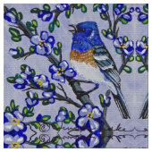 Blauwe Gors Stof (Close Up)