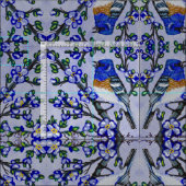 Blauwe Gors Stof (Delen)