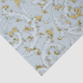 Blauwe gouddraai  patroon ontkoppeling tissuepapier (Detail)