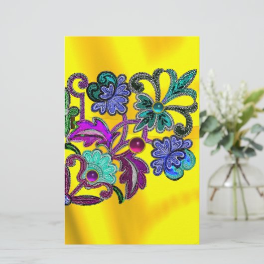 BLAUWE GOUDE VLOERZIJDE, VLOEREN, KLEURSTONEN BRIEFPAPIER (Staand voorkant)