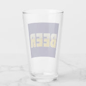 Blauwe gouden bier Drink glas (Achterkant)