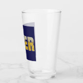 Blauwe gouden bier Drink glas (Links)