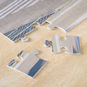 Blauwe, gouden en witte helikopter, Portugal Legpuzzel (Zijkant)