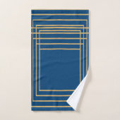 Blauwe gouden handdoek (Handdoek)