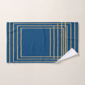 Blauwe gouden handdoek (Handdoek)