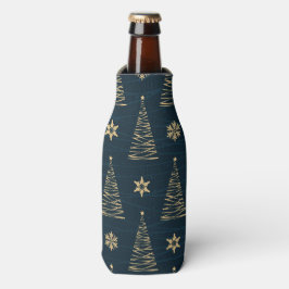 BLAUWE & GOUDEN KERSTBOMEN & STERREN FLESJESKOELER