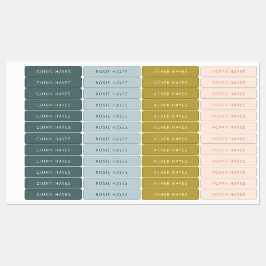 Blauwe gouden pekellabels labels (Vel)