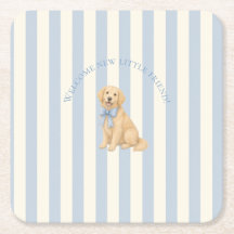 Blauwe Gouden Retriever Baby Shower