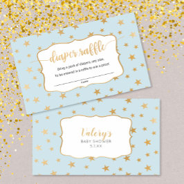 Blauwe gouden sterren, luidere kaart visitekaartje