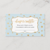 Blauwe gouden sterren, luidere kaart visitekaartje (Voorkant)