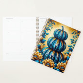 Blauwe & Gouden Tiger Stripe Pompoen Planner (Display)
