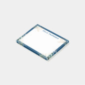 blauwe goudgroen botanische notities na de introd post-it® notes (Schuin)