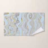  blauwe goudhanddoek BATHROOM TOWEL SET Bad Handdoek (Handdoek)