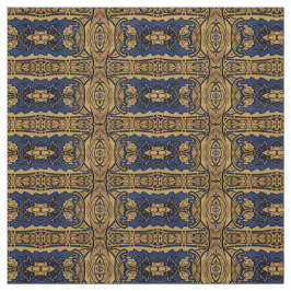 Blauwe goudkunst Nieuwe Patroonstructuur Stof