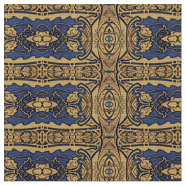 Blauwe goudkunst Nieuwe Patroonstructuur Stof