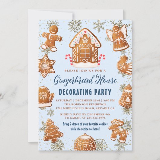 Blauwe goudmakerij kaart (Voorkant)