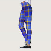 Blauwe/goudspeldenvrouwen Leggings (Links)