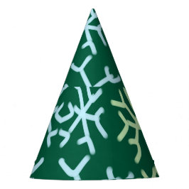 Blauwe gr sneeuwvlokken Kerstpatroon sneeuwpatroon Feesthoedjes