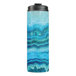 Blauwe graaappelsteen thermosbeker