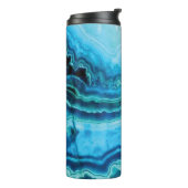 Blauwe graaappelsteen thermosbeker (Gedraaid links)