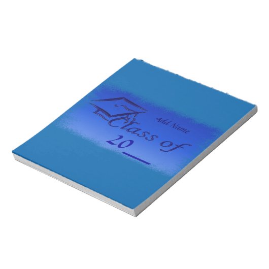 Blauwe gradatiepartij voor Snoepjes Notitieblok (Linkerzijde)