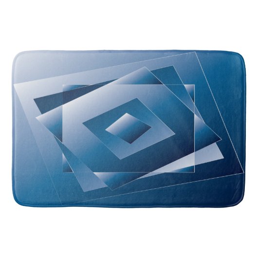 blauwe gradiënt 1 badmat (Voorkant)