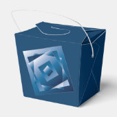 blauwe gradiënt 1 bedankdoosjes (Achterkant)