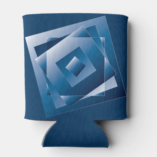 blauwe gradiënt 1 blikjeskoeler (Achterkant)
