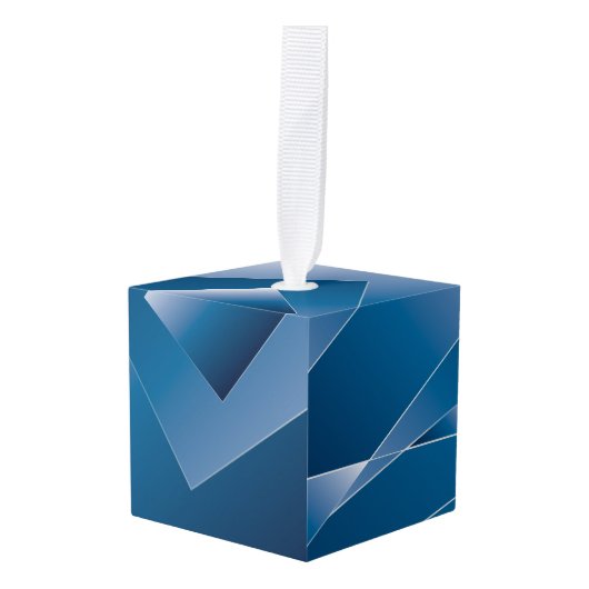 blauwe gradiënt 1 decoratie (Voorkant hoekig)