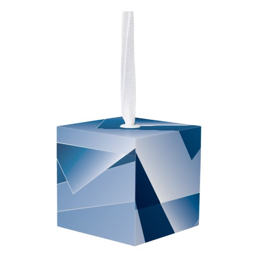 blauwe gradiënt 1 decoratie (Achter hoekig)