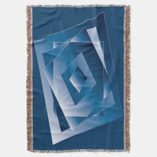 blauwe gradiënt 1 deken (Voorkant Verticaal)