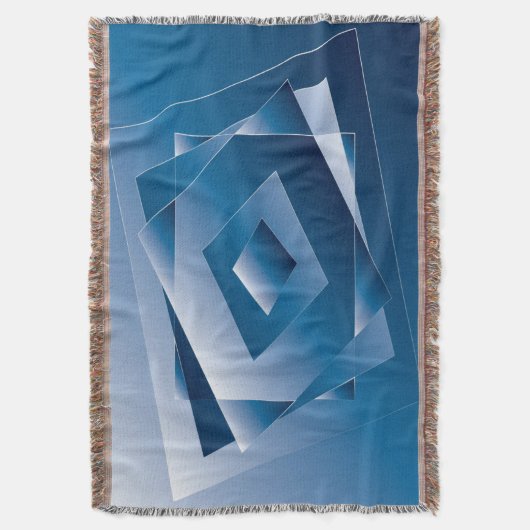 blauwe gradiënt 1 deken (Voorkant Verticaal)