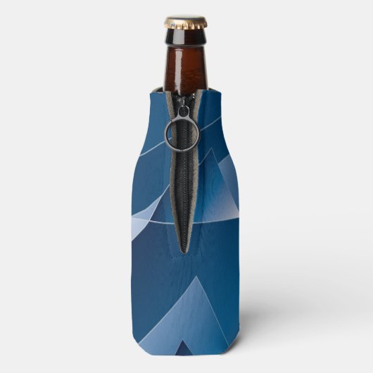 blauwe gradiënt 1 flesjeskoeler (Fles Achterkant)