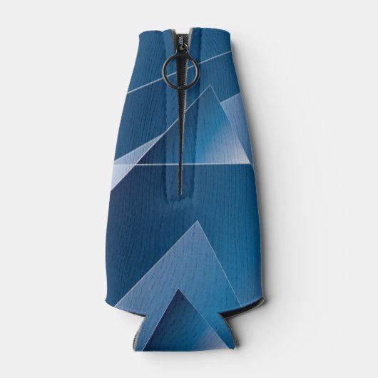 blauwe gradiënt 1 flesjeskoeler (Achterkant)