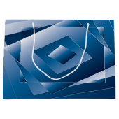 blauwe gradiënt 1 groot cadeauzakje (Voorkant)