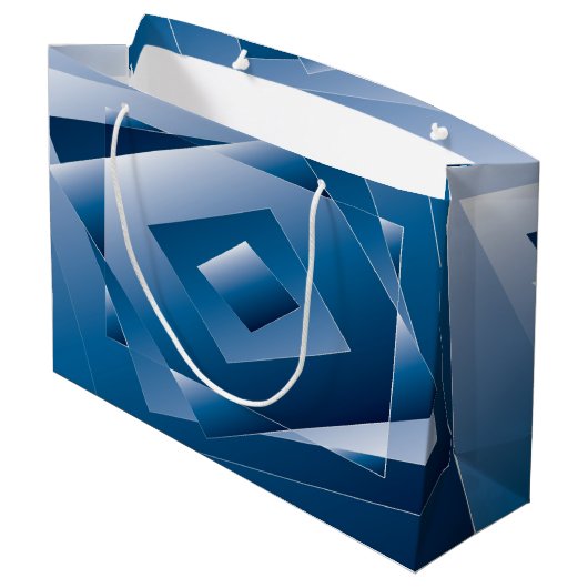 blauwe gradiënt 1 groot cadeauzakje (Achterkant Gekanteld)