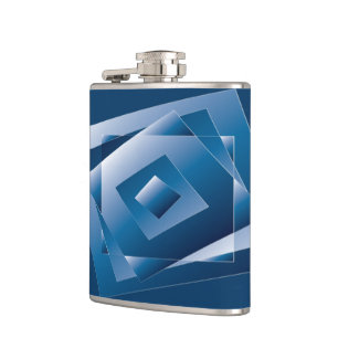 blauwe gradiënt 1 heupfles