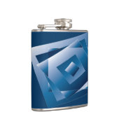 blauwe gradiënt 1 heupfles (Rechts)